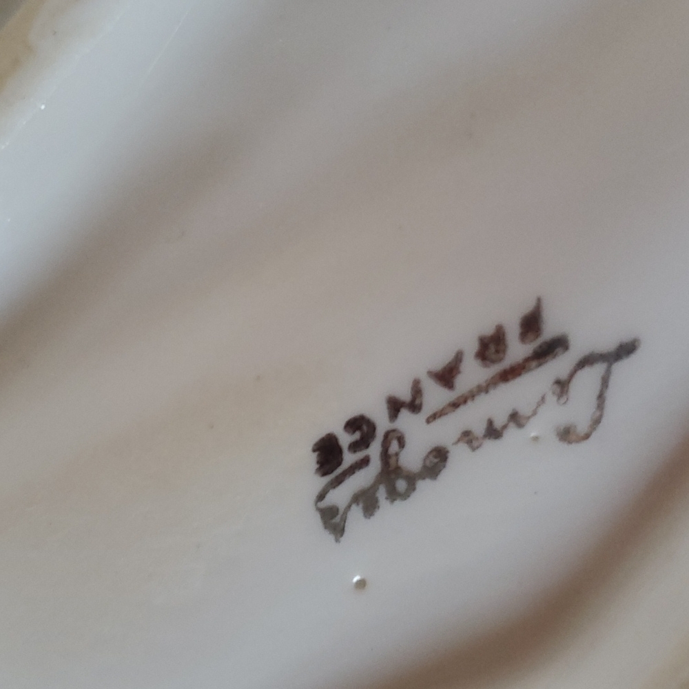 LIMOGES SILVER TRAY MONOGRAM "R" - Picture 5 of 5